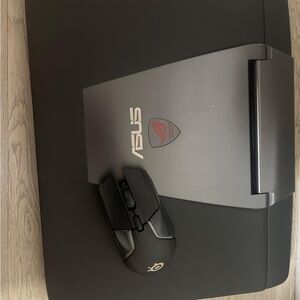 ASUS Black Gaming Laptop with Mouse